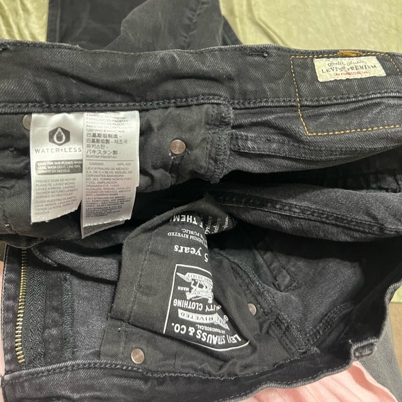 Levi’s 511 Jeans Men’s 30x30 Slim Straight Leg Black Stretch Denim Premium Big E - Picture 7 of 13